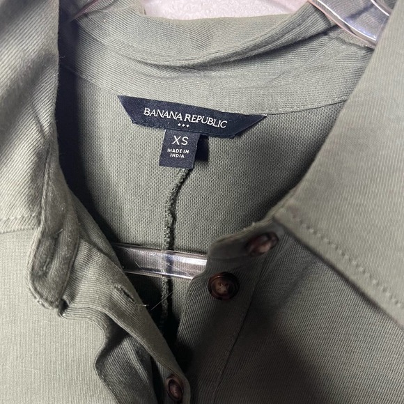 Banana Republic Women’s Collared Knit Mini Dress Army Green Size XS - Picture 5 of 6